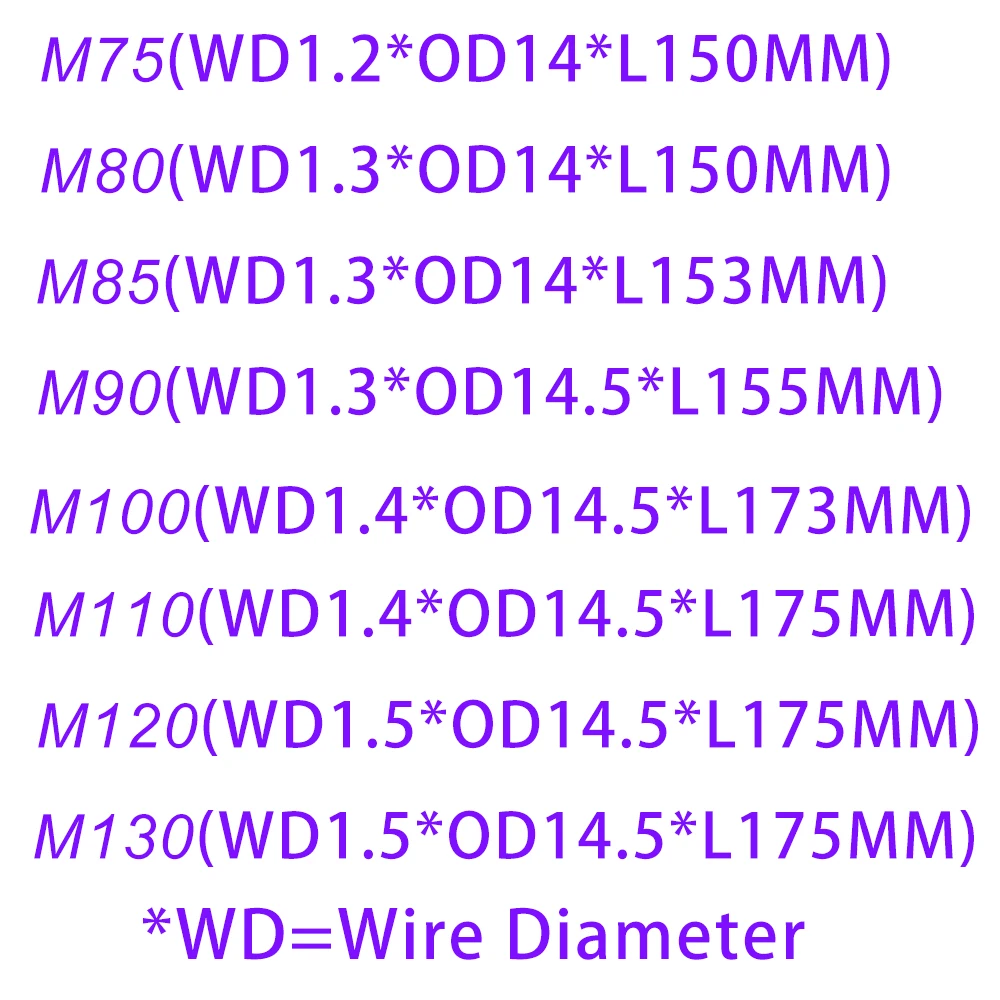 Проволочная пружина M100/M110/M120/M130/M140/M150 для пистолета Airsoft AEG M4/M16 BD556 коробка передач