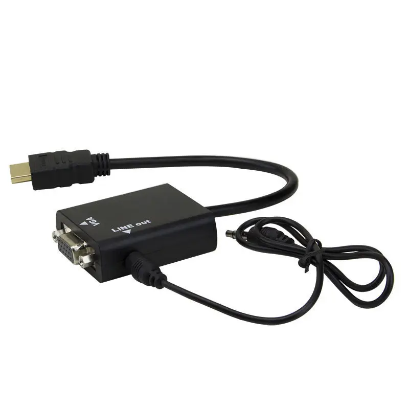 HDMI в VGA кабель с аудио HD приставка ноутбук проектор видео адаптер конвертер |