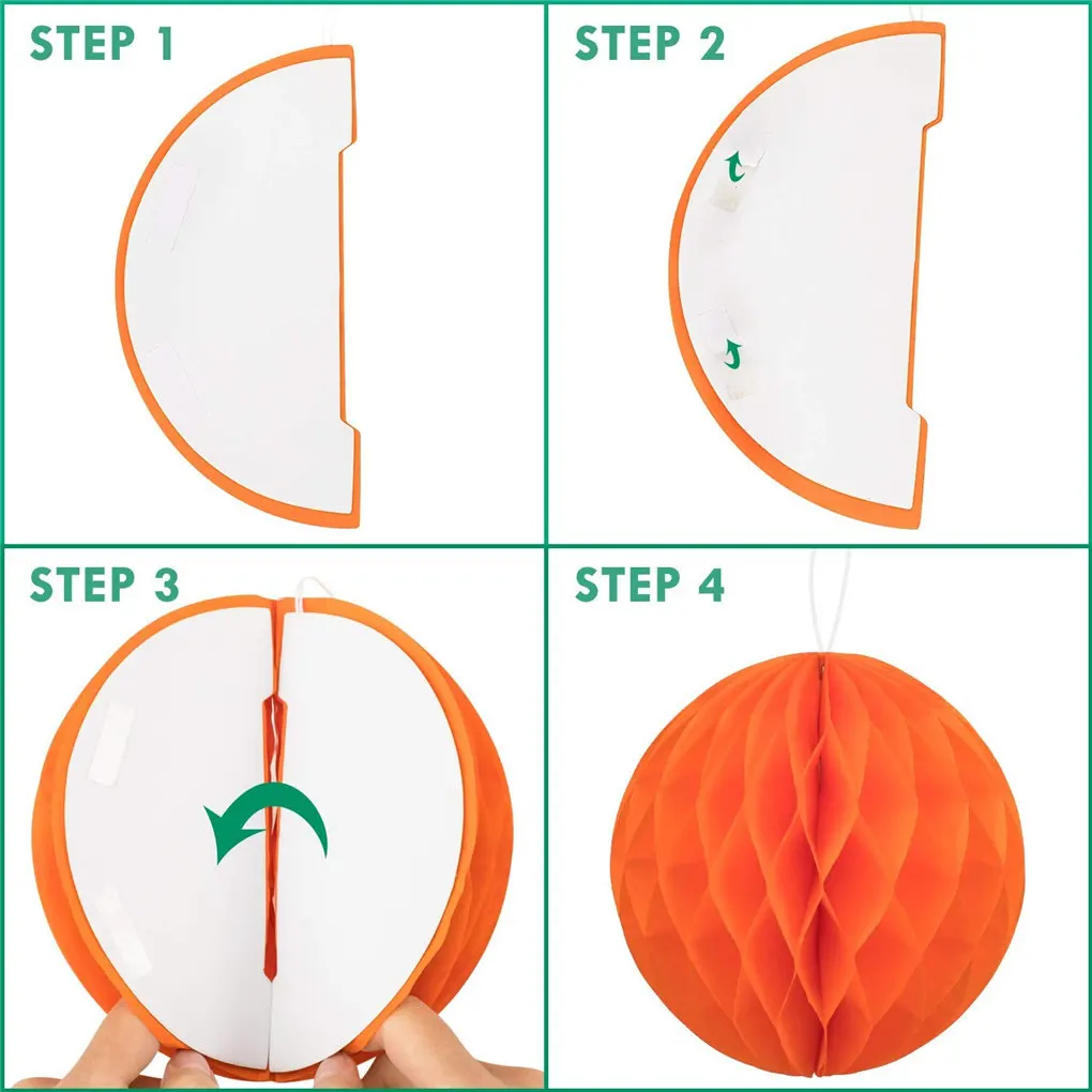 Набор бумажных фонарей 12 шт. вечерние свадебные декоративные сотовые в форме