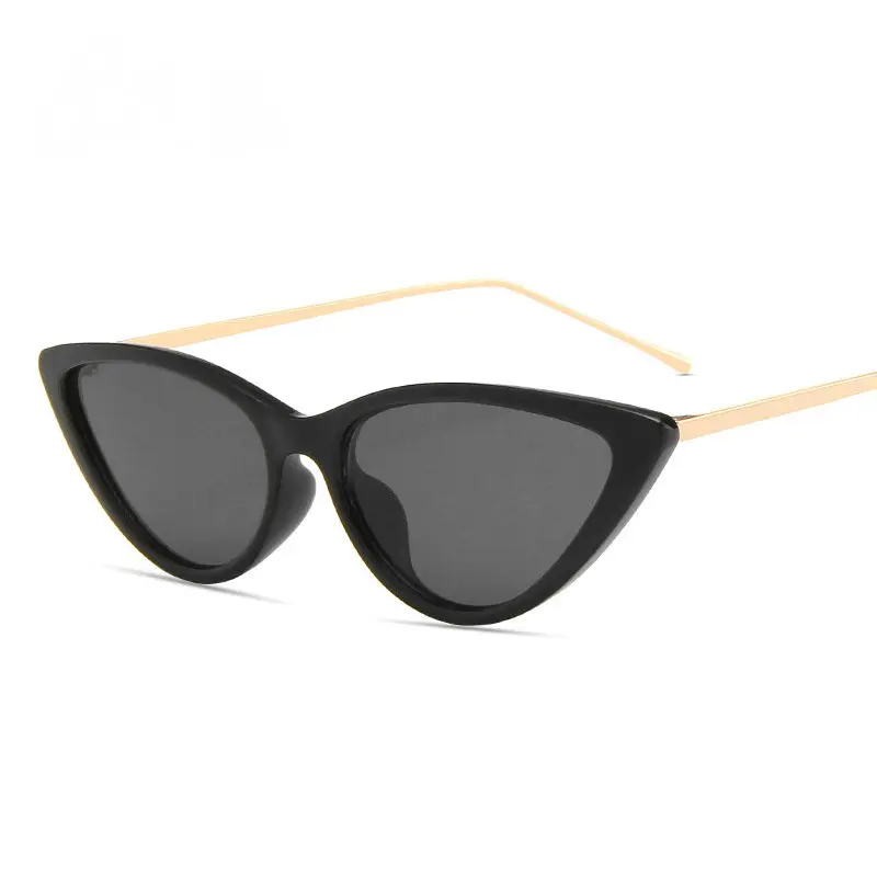 

Солнцезащитные очки «кошачий глаз» женские, модные зеркальные винтажные Роскошные солнечные очки в металлической оправе, в ретро стиле, 2021