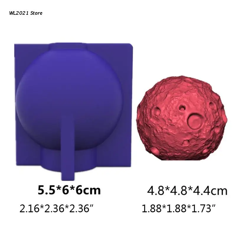 

Moon Shape Silicone 3D Candle Soap Mould DIY Candle Epoxy Mold HandMade Soy Candles Aroma Wax Soap Molds