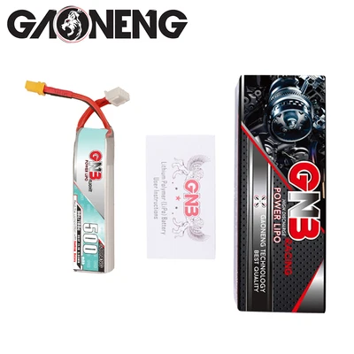 

2/4PCS GAONENG GNB 500mAh 3S 11.1V Lipo Battery 90C 3S1P RC Battery XT30 Plug for RC Racing FPV Drone RC Multicopter Accessories