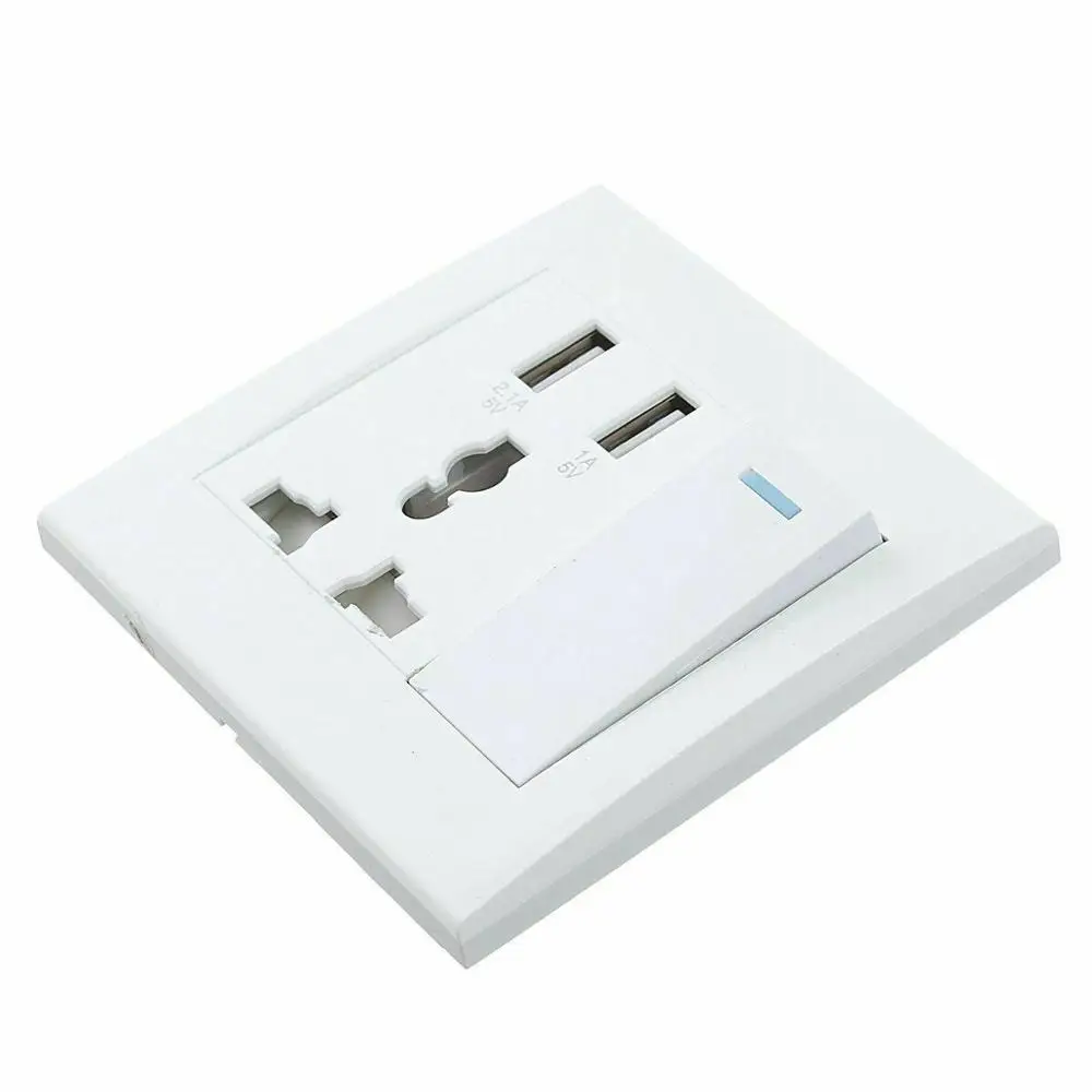 Зарядное устройство с двумя usb портами DC 5 В 2.1A адаптер AC110V 250V 10A электрическая
