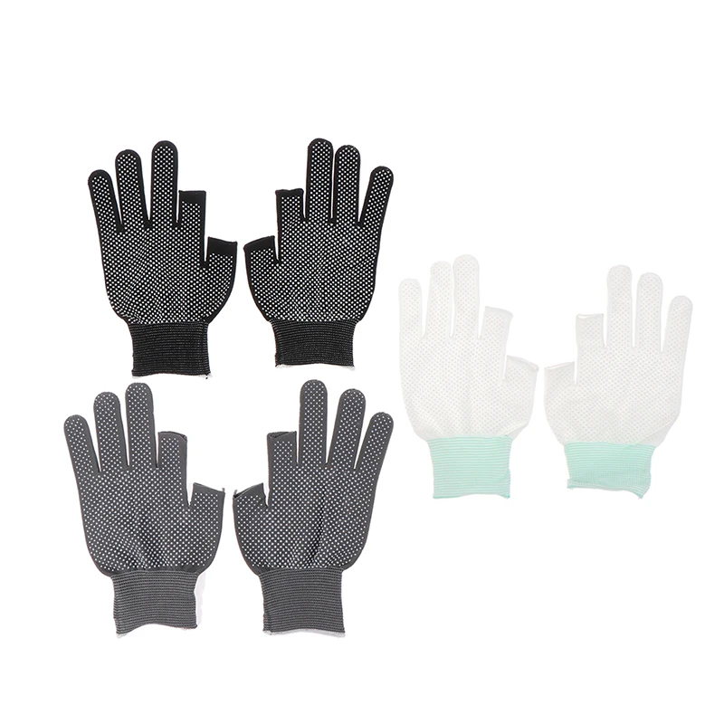 

Anti-Slip Fishing Gloves Spring Summer Ice Cool Breathable Sunscreen Antiskid Open/Half Fingers Cycling Sport Gloves One Pair