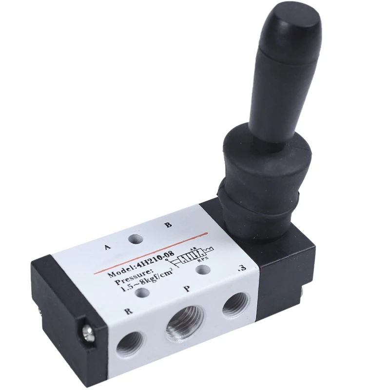 Pneumatic Air Inlet 2 Position 5 Way Manual Hand Pull Valve Gray+Black Promotion | Строительство и ремонт