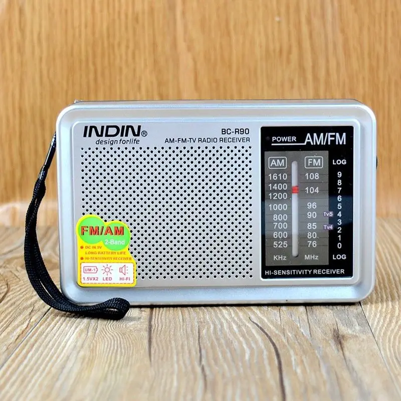 Портативный AM FM радио Ретро винтажный встроенный динамик Карманный многоцелевой коротковолновой приемник R90 для пожилых людей высокого качества Radyo
