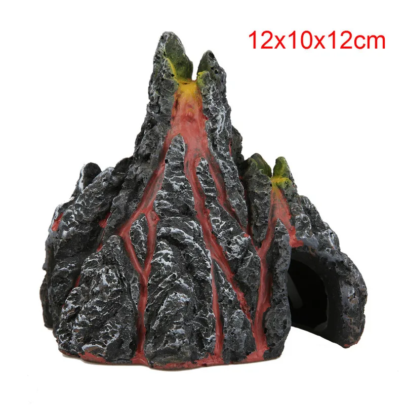 Искусственный вулкан для аквариума украшение из воздушного пузыря камня Acuario