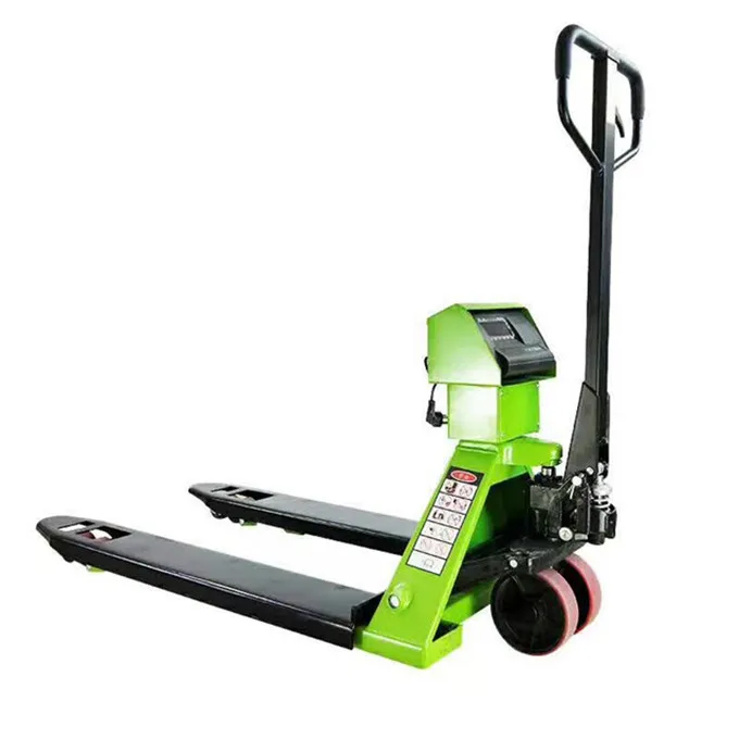 

Professional Design Hand Weighing Pallet Scale Truck with Nylon Wheel