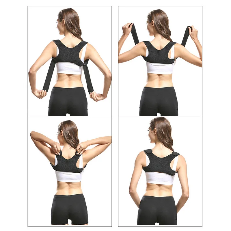 

Adjustable Back Posture Corrector Prevents Slouching Clavicle Spine Back Shoulder Lumbar Brace Support Belt Posture Correction