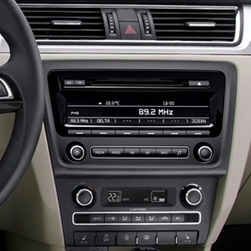 2Din Автомобильная Радио панель фасции для Skoda Rapid 2013 стерео фасция рамка Панель