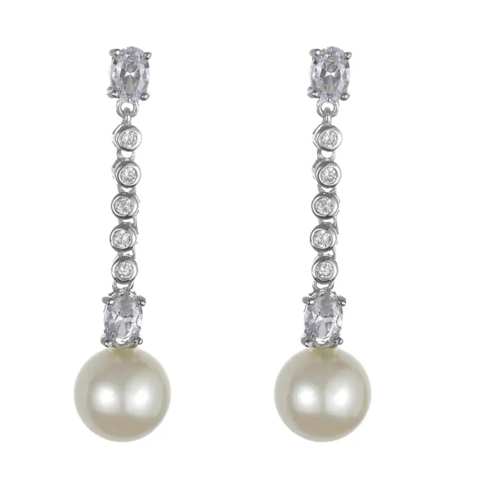 Модные ювелирные изделия KIVN роскошные висячие серьги с фианитами свадебные