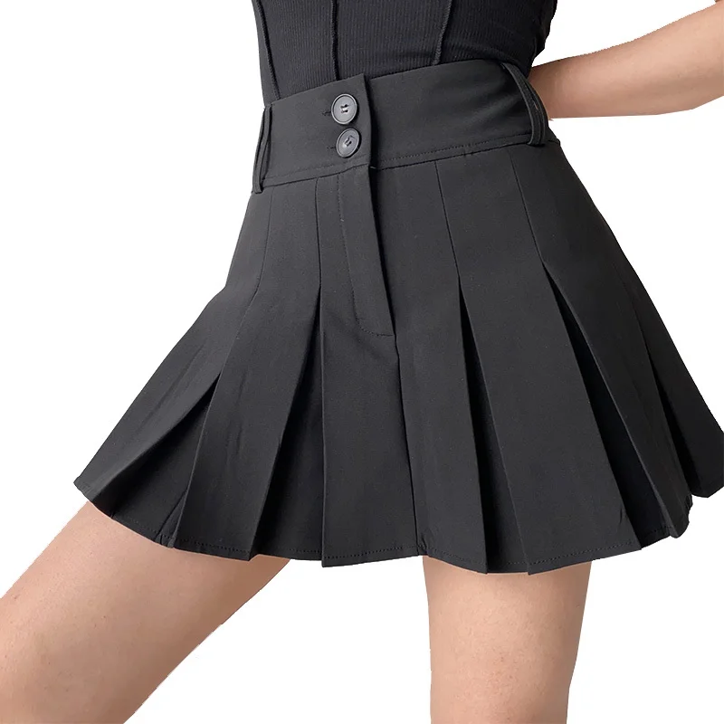 

Punk Gothic Women Pleated Skirts Black High Waist Female Mini Skirt Harajuku Chic Ladies Short Skirt Streetwear Woman Skirts