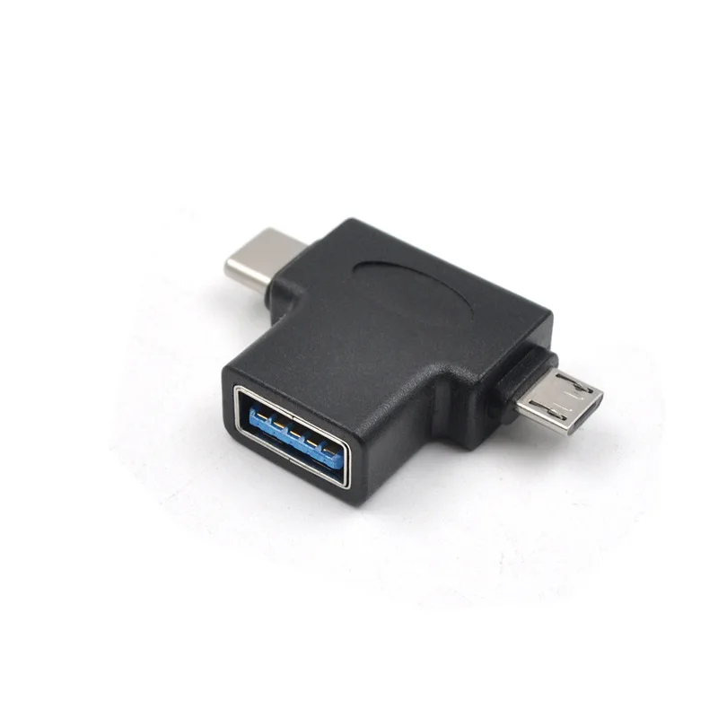 3 в 1 Type C Android Micro USB комбинированный OTG адаптер для беспроводного - Цена: 349,19 руб.