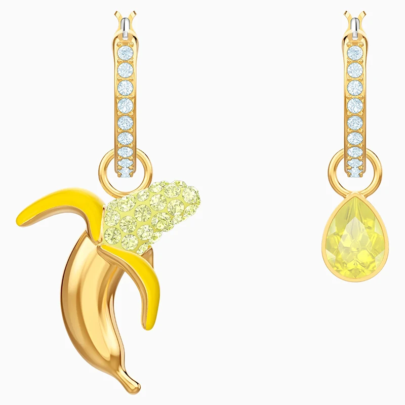 

SWA Fashion Jewelry Original Lady Exquisite Cocktail Party Party Cute Banana Pendant Necklace Romantic Gift For Women