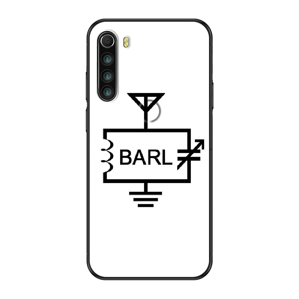 

Luxury Brand Balr Phone case For Xiaomi Redmi Note S2 4 5 6 7 8 A S X Plus Pro black painting cover tpu waterproof silicone