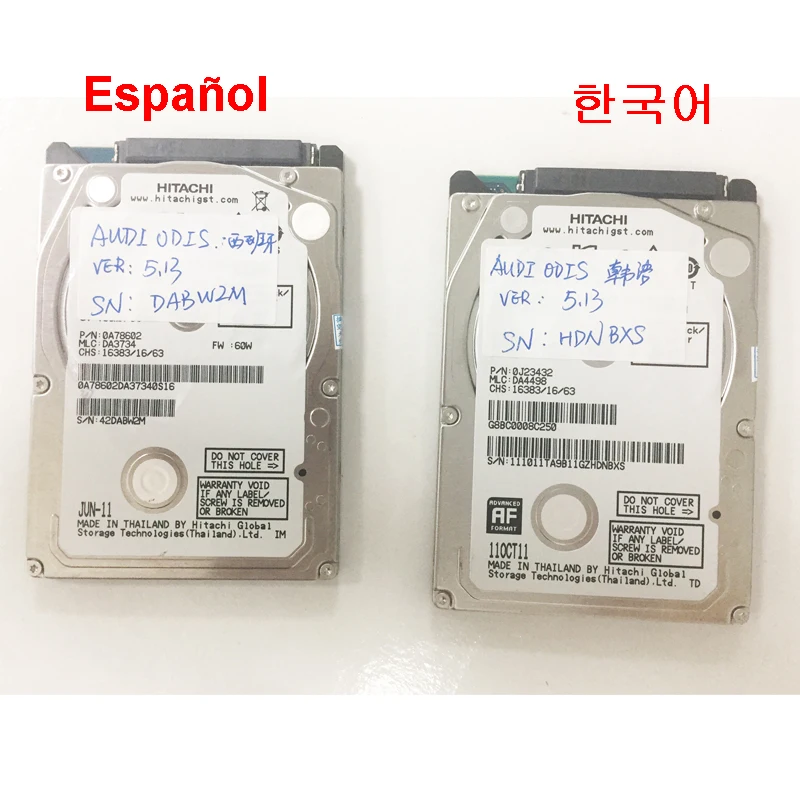 VAS5054A программное обеспечение ODIS V5.16/V5.13 в HDD готов к использованию vas5054a полное Программное обеспечение для v w для au-di V5.16 добавить hon-da toyo-ta