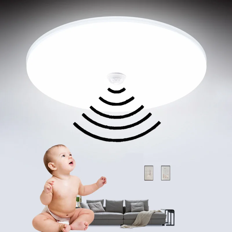 Современные светодиодные потолочные лампы 220V движения/без Сенсор потолочный