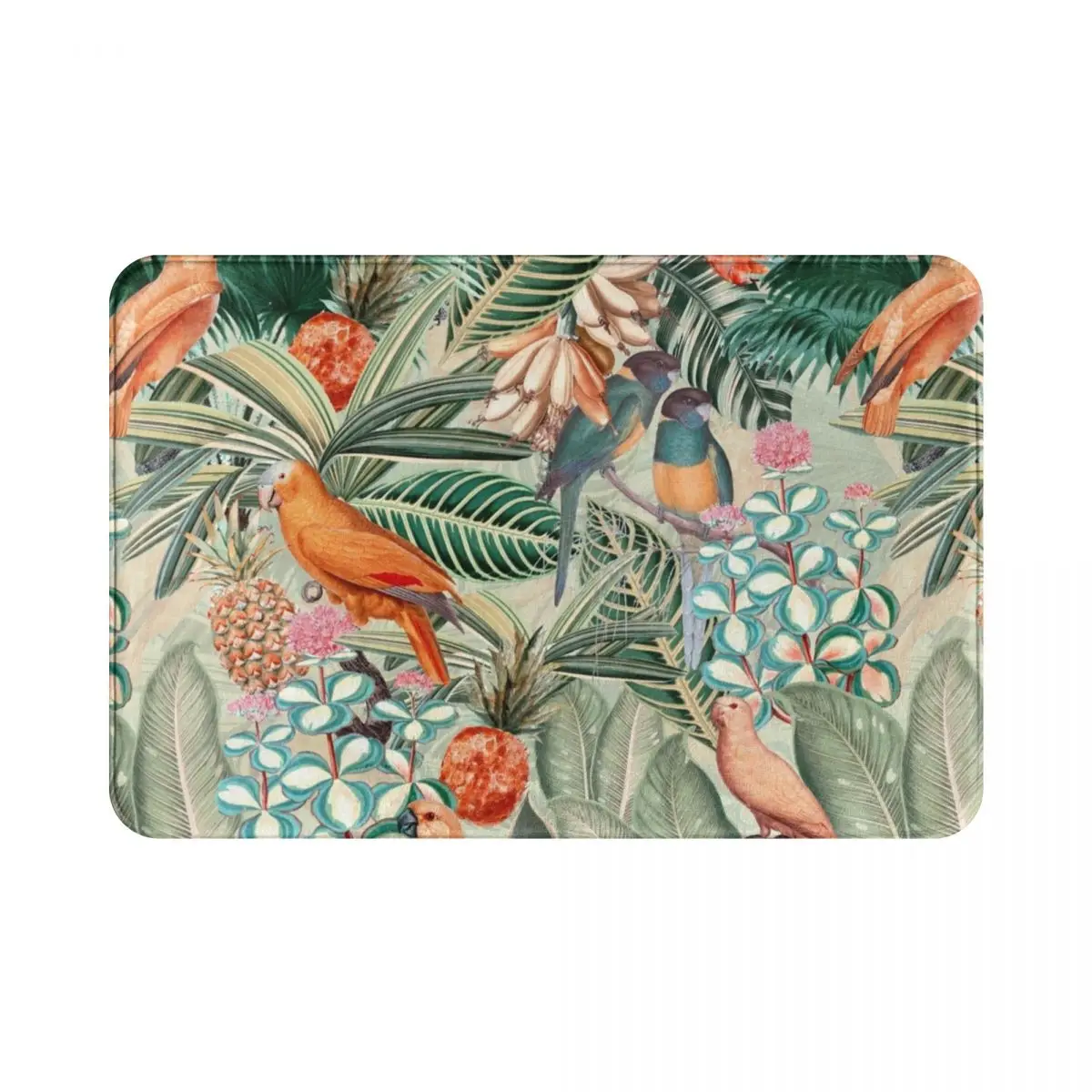 

Напольный коврик из полиэстера для сада джунглей, нескользящий коврик для ног, для прихожей, коридора, кухни, спальни, балкона, туалета, 40 х60 ...