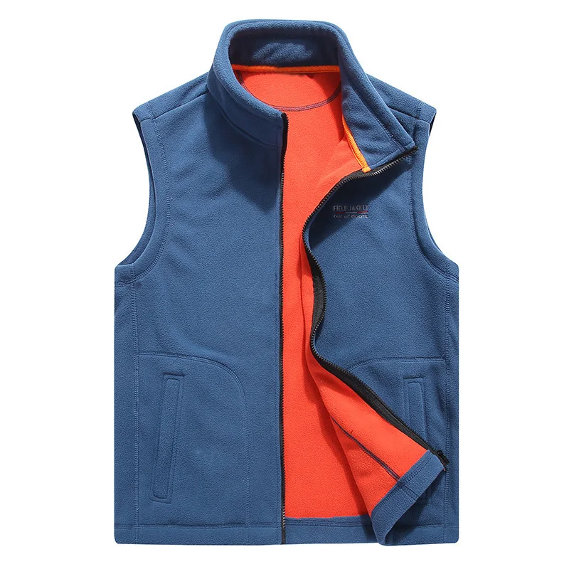 

DIMUSI Winter Men's Fleece Vests Male Thick Warm Waistcoats Casual Outwear Thermal Soft Vests Man Windbreaker Sleeveless Jackets