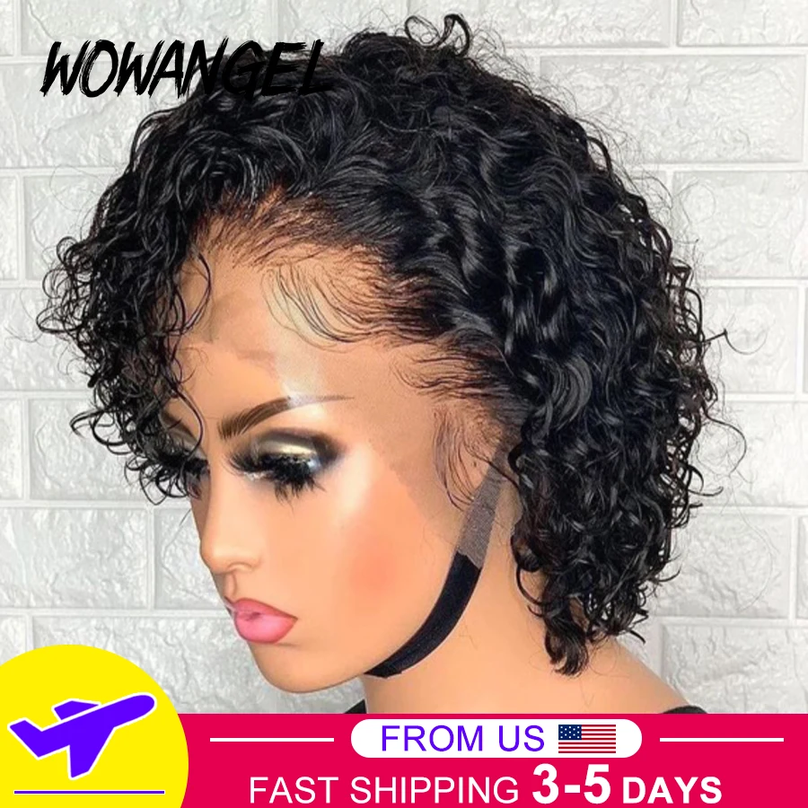 Парик кудрявый в стиле фея парик из человеческих волос на сетке предварительно