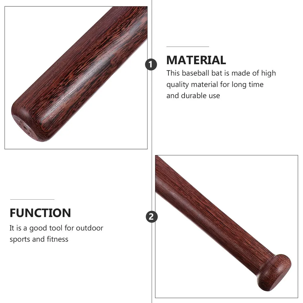 

Wooden Baseball Stick Baseball Stick Sport Tool Wood Baseball Bat for Outside