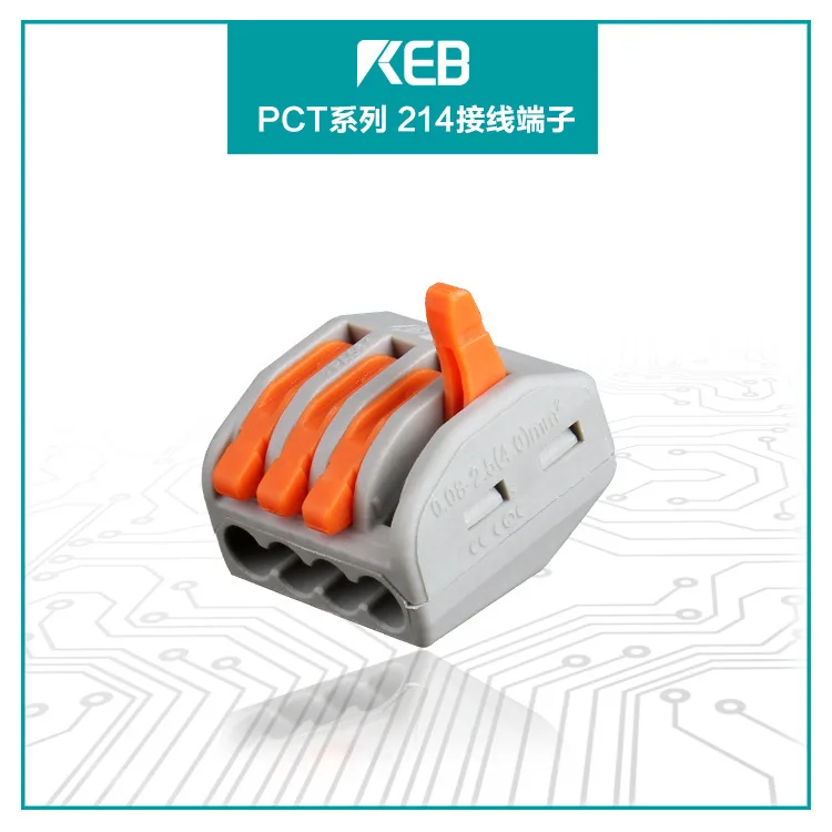 Провод соединитель Pct-214 быстрое соединение Терминал мягкий или жесткий провод 4