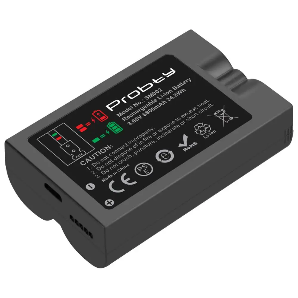 Перезаряжаемый литий ионный аккумулятор 3 65 в 6800 мА/ч совместимый с дверным