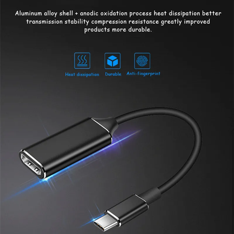 Кабель-адаптер 4k Type-C на HDTV USB 3 1 Type C папа 0 мама Дата-кабель конвертер для MacBook Pro ПК