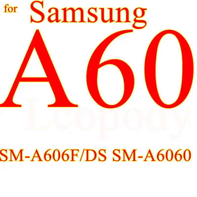 for samsung a60 Закаленное Стекло на samsung Galaxy A10 A20 A30 A40 A50 A60 Экран протектор для samsung A10S A20E A20S A30S A50S чехол Защитное стекло - Цвет: for samsung a60
