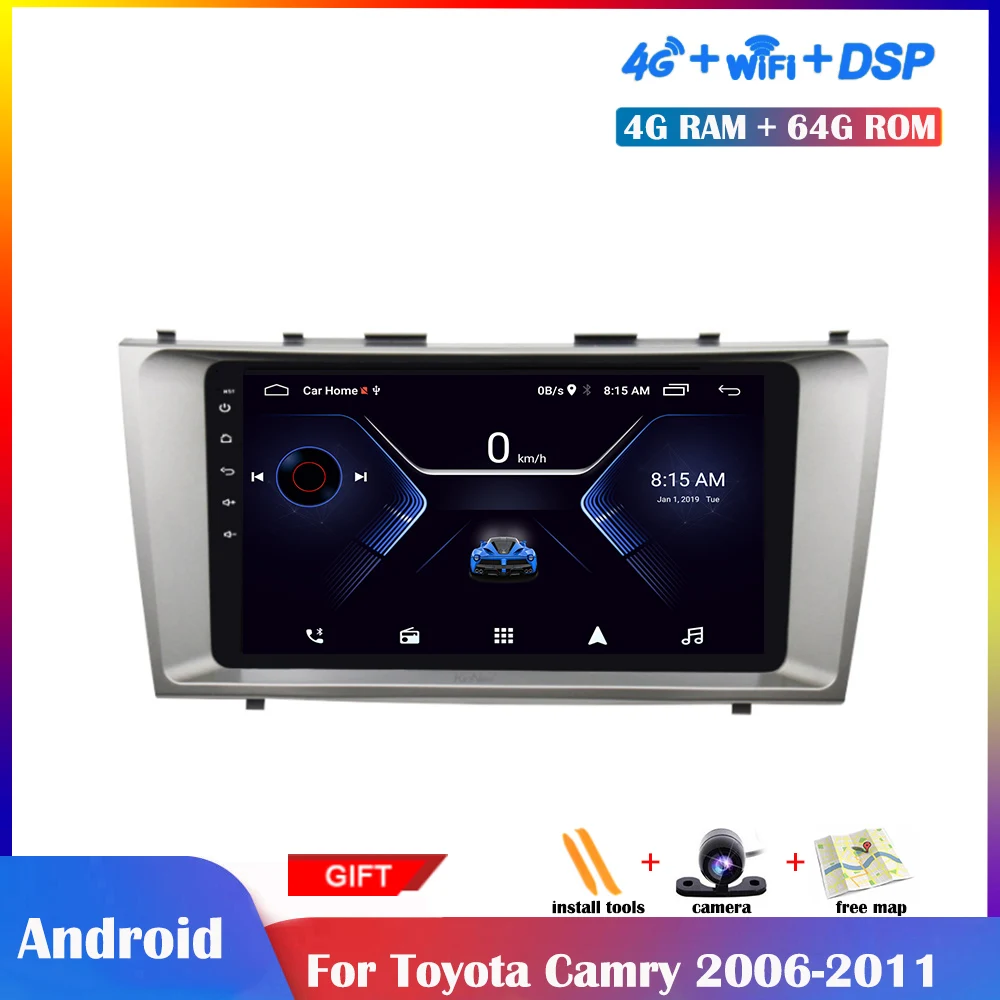 9 дюймов Android мультимедийный плеер для Toyota Camry 6 XV 40 50 2006 2011 автомобиль радио стерео