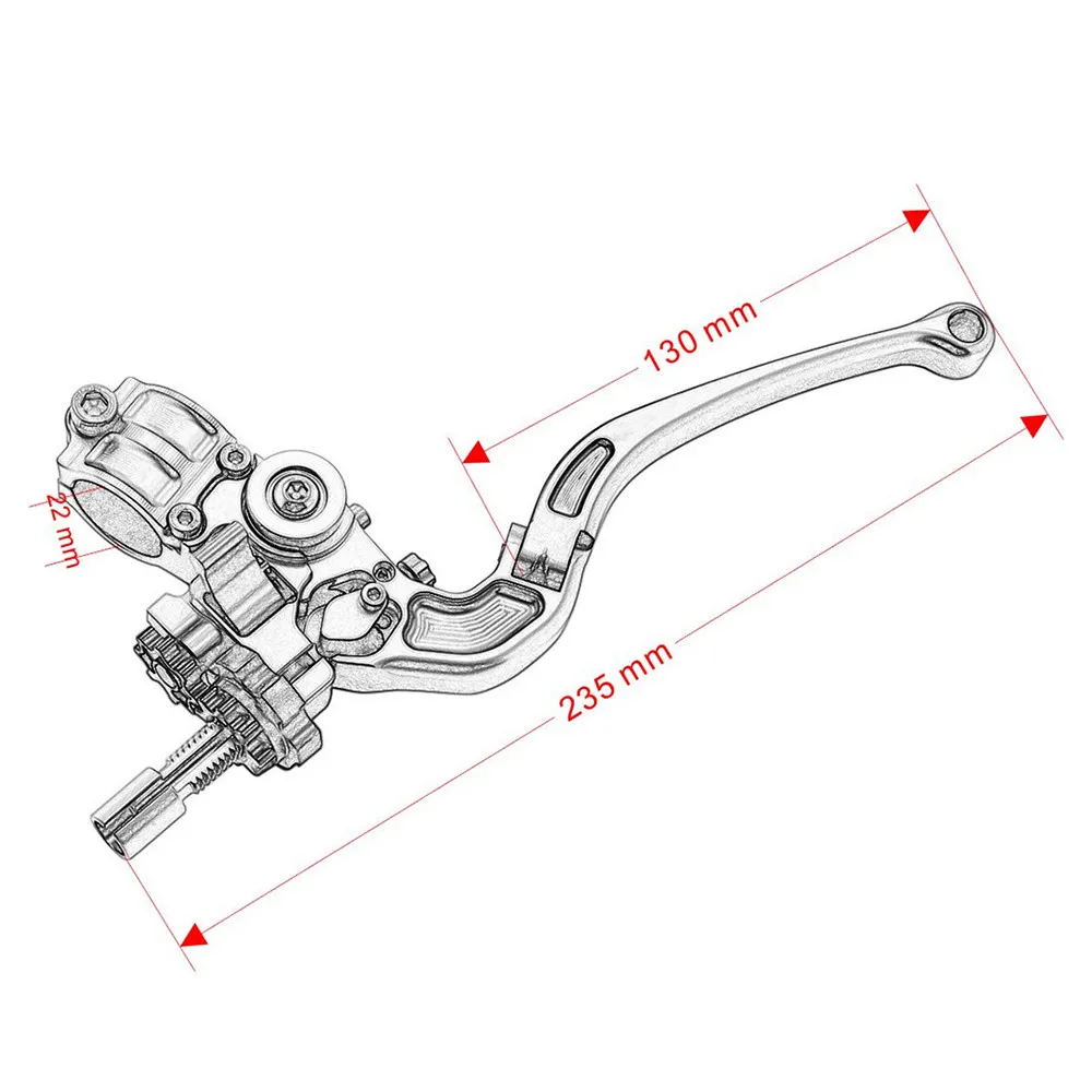 

22MM 7/8" Handlebar CNC Adjustable Foldable Stunt Clutch Lever Perch Assembly For Honda Suzuki Yamaha Kawasaki Triumph