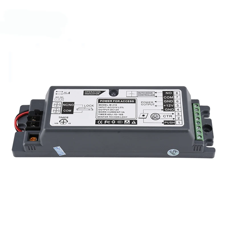 

Переключатель системы управления, источник питания 5A/AC 220V DC 12V, новый для RFID-устройства контроля доступа по отпечатку пальца