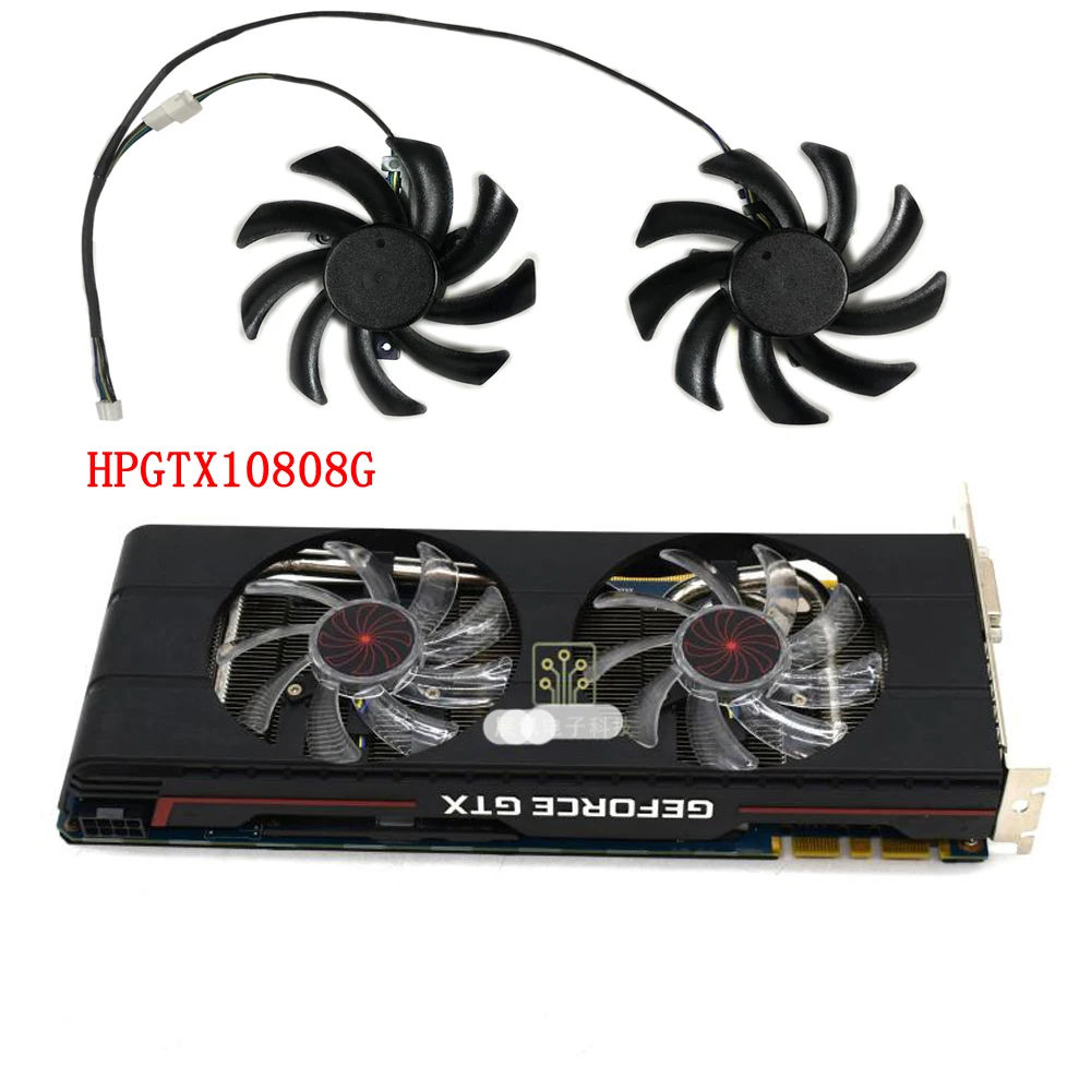 2 шт./компл. T129215BU T129215SH двойной вентилятор GTX1080 VGA GPU кулер для HPGTX10808G OEM Графические