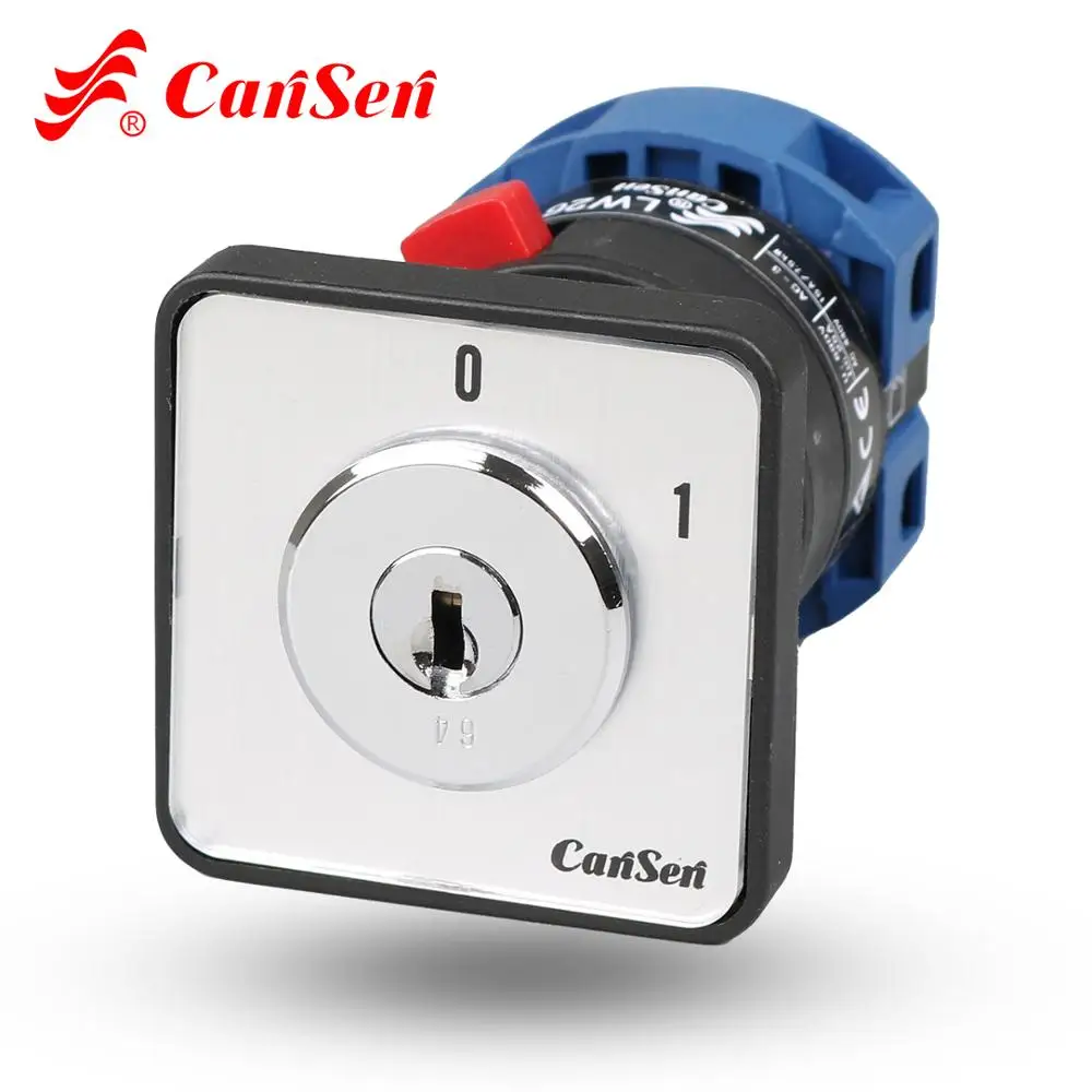 CANSEN LW26-25 CA20 690V Ith 25A поворотный кулачковый переключатель с кнопкой ВКЛ/ВЫКЛ 2