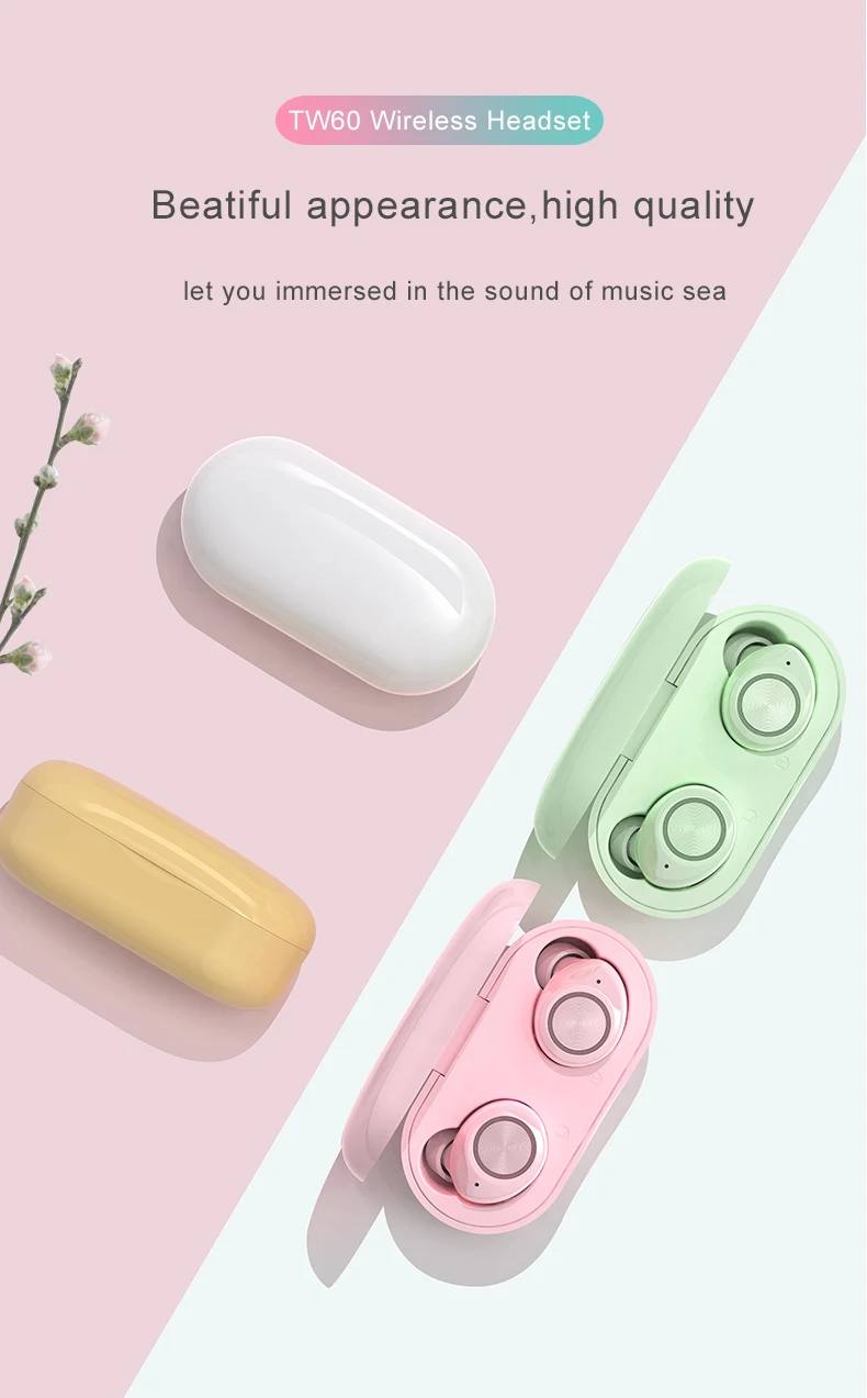 TWS беспроводные наушники, Bluetooth наушники 5,0, сенсорное управление, наушники с микрофонами, гарнитура, шумоподавление, Hi-Fi стерео