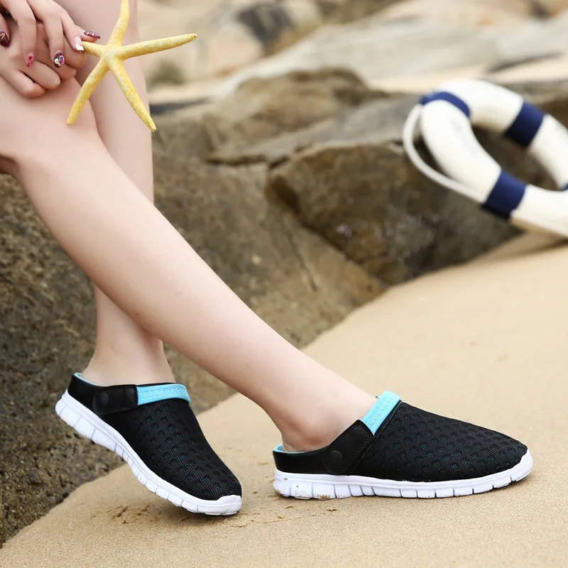 Шлепанцы wchio мужские/женские сетчатая дышащая садовая сандалия пляжные шлепанцы