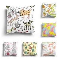 cartoon animals american cute cat cushion cover living room nap sofa pillowcase home decoration garden chair pillow covers