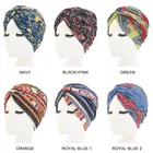 Шапка-тюрбан для волос с цветочным принтом, мусульманский головной платок для ночного сна, инструменты для укладки волос