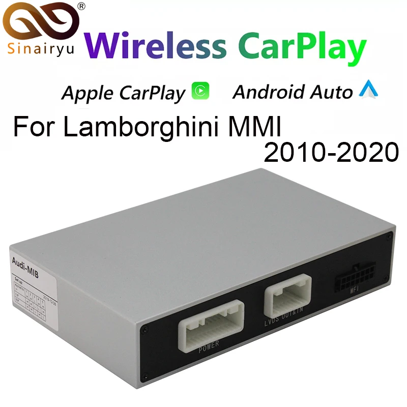 

Автомобильный плеер Sinairyu, беспроводной, с GPS, для Lamborghini MMI 3G 2011-2020, Android, IOS