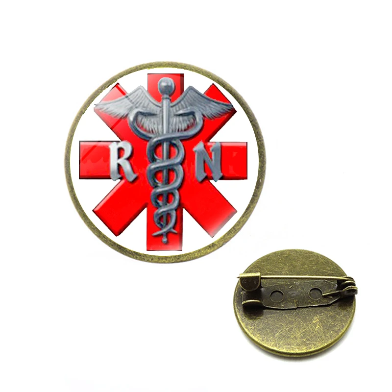 Логотип ВОЗ броши змея кадуцеус булавки Доктор Медсестры медицинский значок