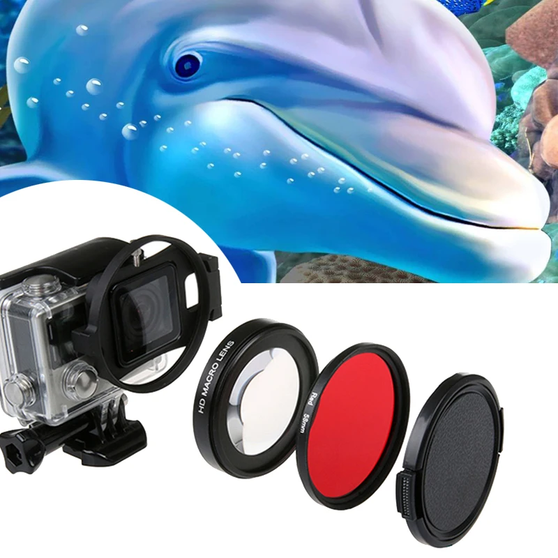 Макрофильтры для объектива Gopro (увеличение в 16 раз) камеры 4/3 +|Чехлы экшн-камер| |