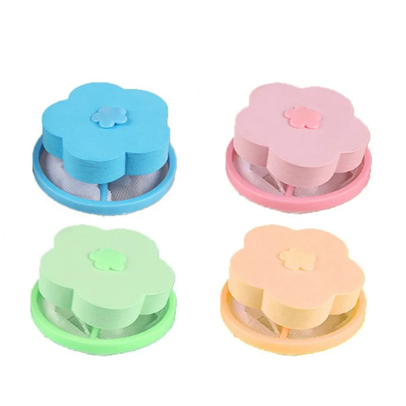

2021 New Reusable Washing Machine Floating Lint Mesh Trap Bag Hair Catcher Filter Net Pouch Household Tool