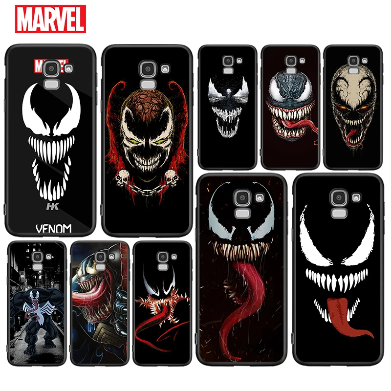 

Marvel venom venom for Samsung J2 J3 J4 J5 J6 J7 J730 J8 2015 2016 2017 2018 EU Duo Core Plus Prime TPU Black Phone Case