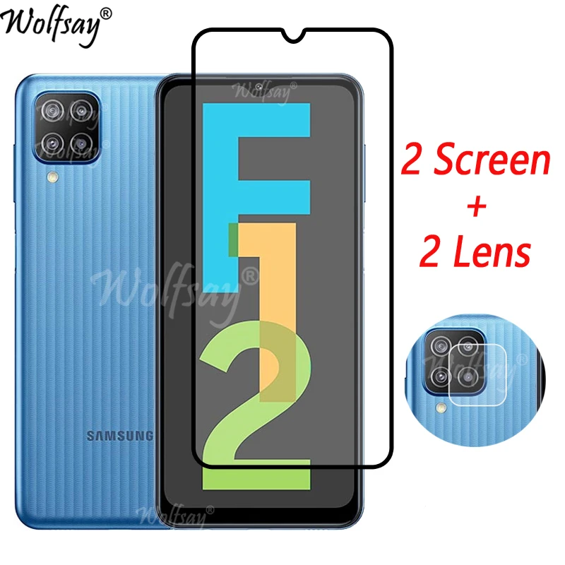 

Full Cover Tempered Glass For Samsung Galaxy F12 Screen Protector For Samsung F12 Camera Glass For Samsung F12 Glass 6.5 inch
