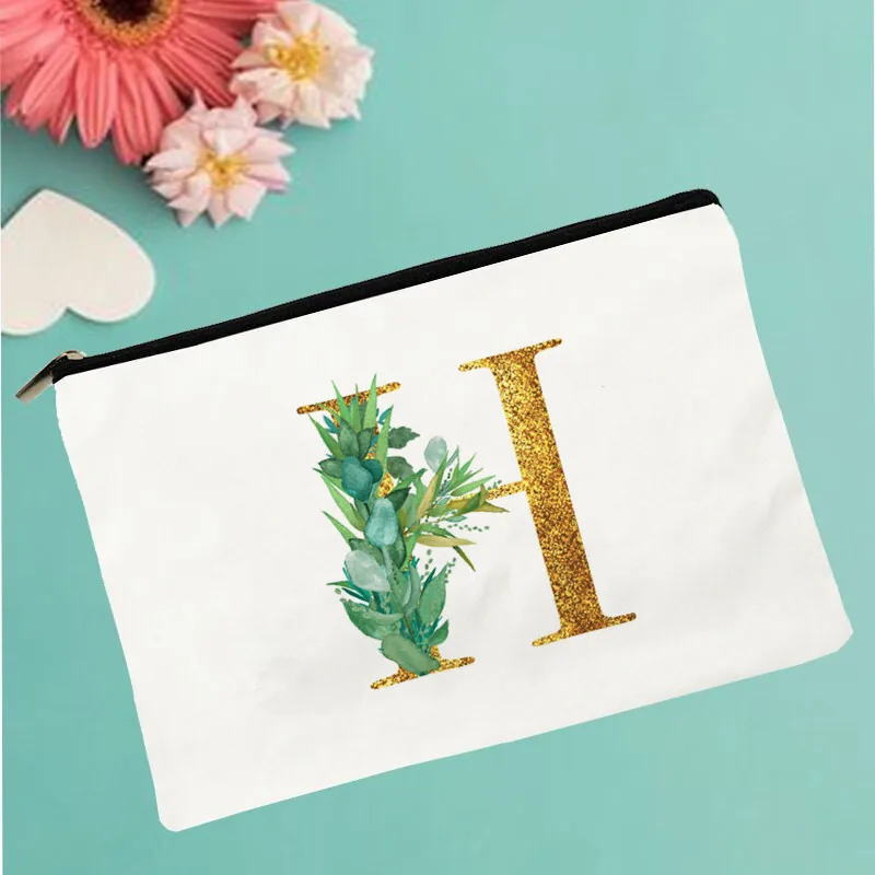 

Women Gold Letter G Printed Make up bag Fashion Women Cosmetics Organizer Bag for Travel Colorful Storage Bag for Lady Bag
