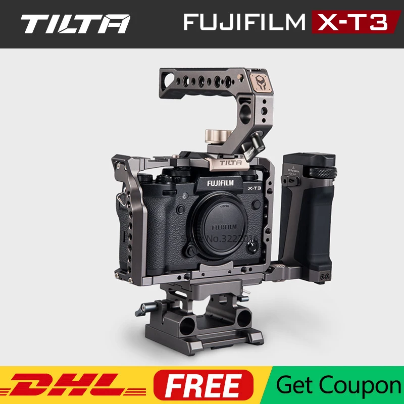 TILTA DSLR Камера клетка для ЖК дисплея с подсветкой Fujifilm XT3 X T3 и T2 ручка fujifilm xt3