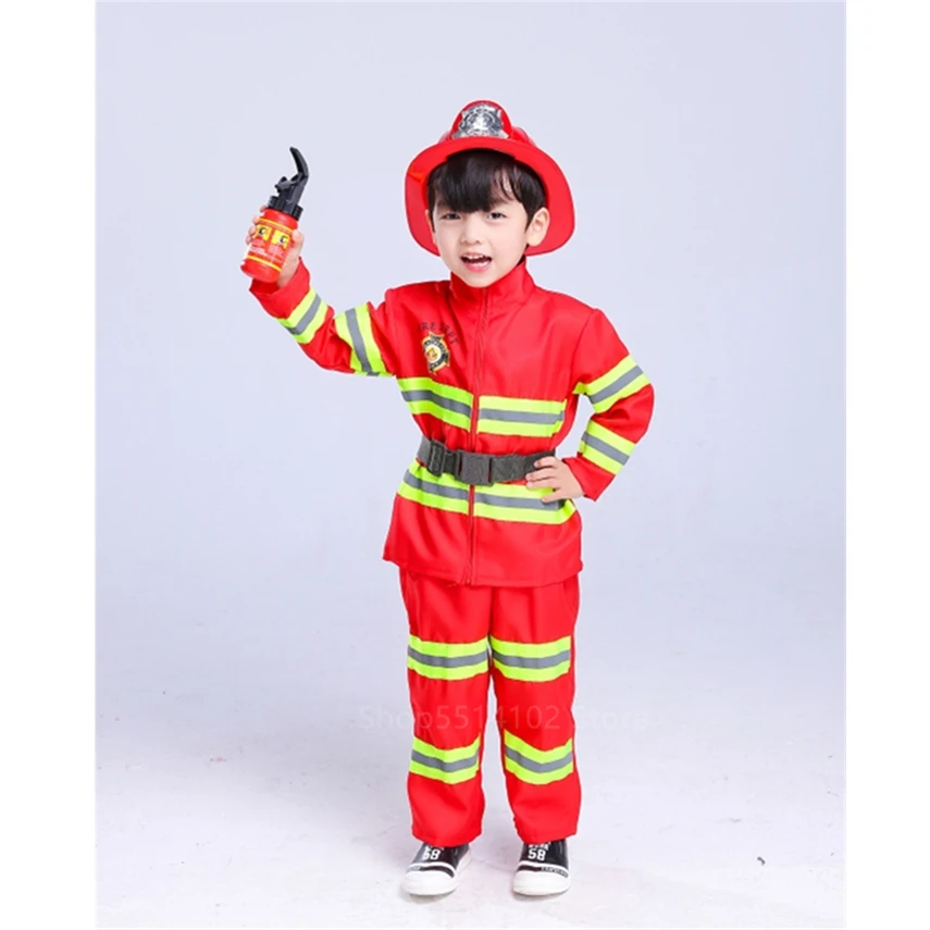 Пожарная ролевая игра полицейская Униформа детский САО пожарный Косплей Костюм