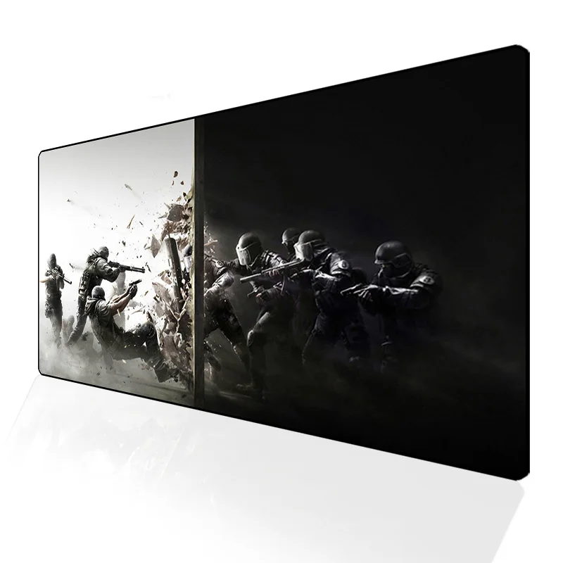 Большой Коврик для компьютерной мыши Six Siege 600*300 мм нескользящий Настольный