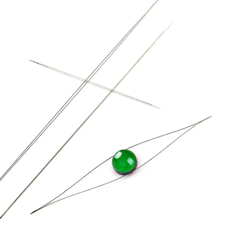 1/5Pcs Central Opening Curved Beading Needles Stainless Tools Pins for bead Threading String Cord Easy Handmade Jewelry Making | Украшения