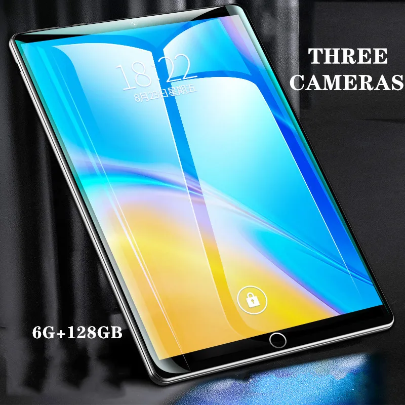 

Телефон-планшет с 10,1-дюймовым IPS экраном 10,1x80 0, 2 SIM-карты, 4G, микрофоном, Wi-Fi, Android 9,0, 6 ГБ + 128 ГБ